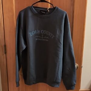 Men's Crewneck Sweater - Navy Blue